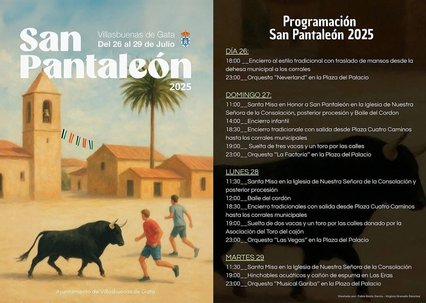 cartel fiestas villasbuenas de gata