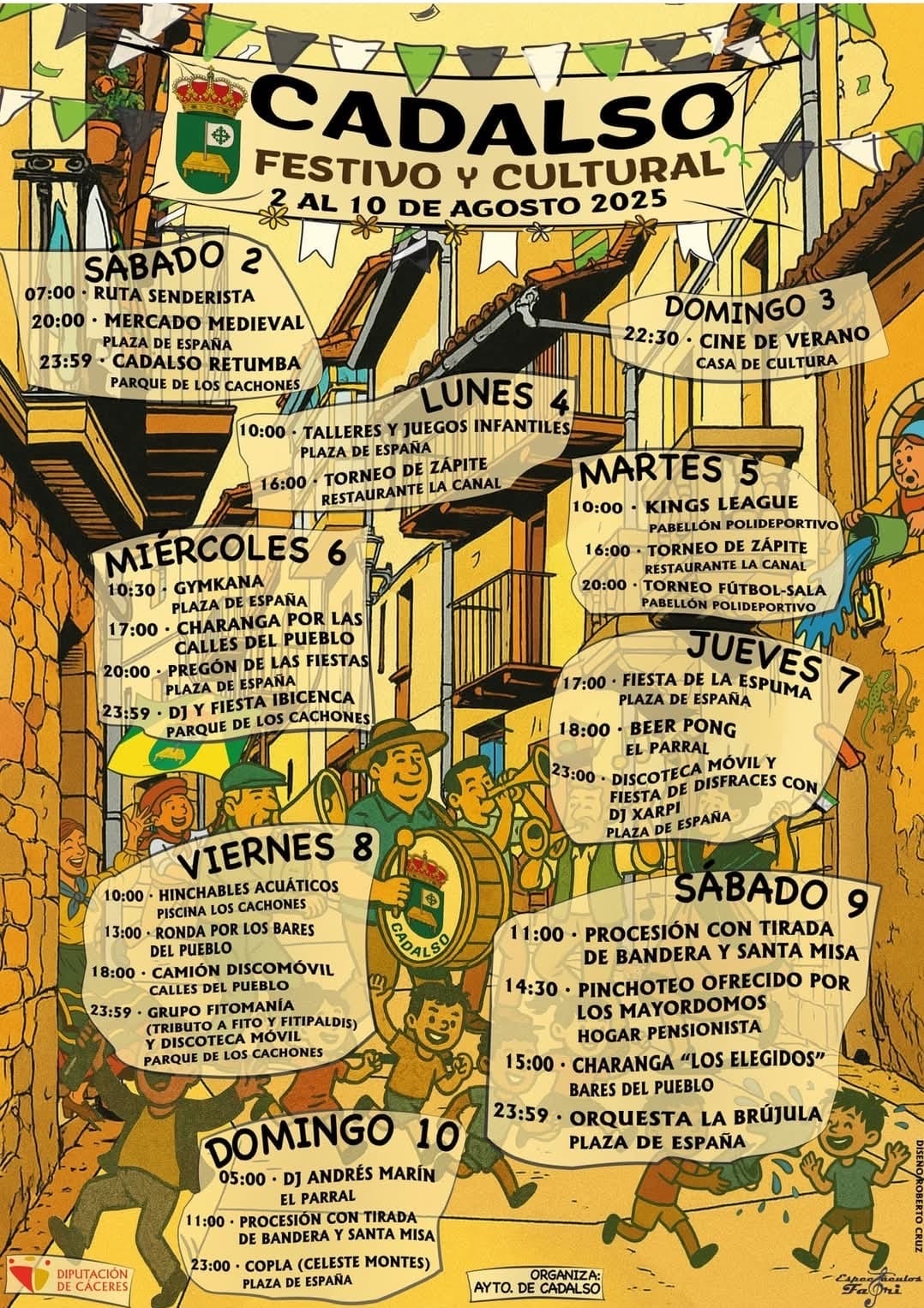 Cadalso cartel de fiestas de agosto